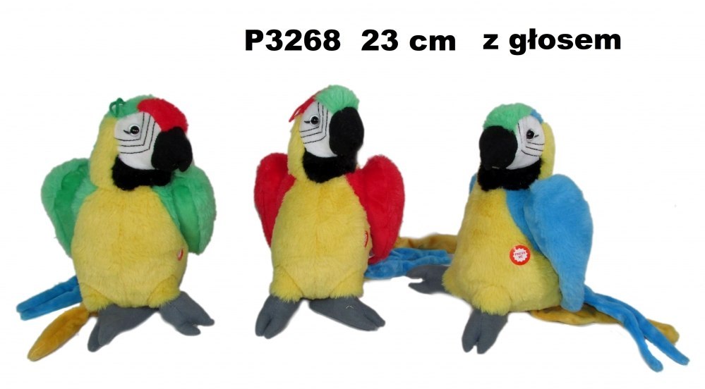 PELUCHE LORO CON VOZ 25CM SA DOMINGO